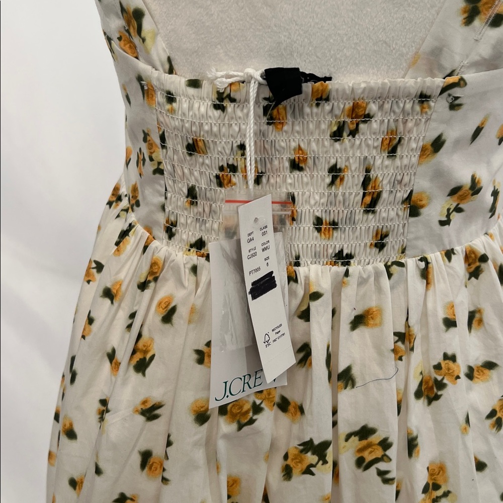 NWT / J.Crew Squareneck midi dress in budding rose print - Picture 5 of 5